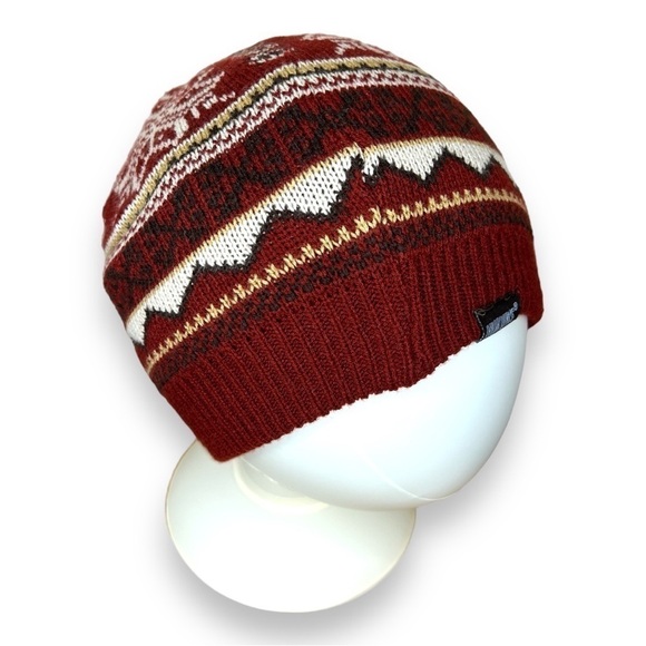 Muk Luk Burgundy Knit Hat Beanie Cozy Winter - Picture 1 of 10